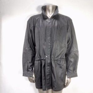 Vintage Dior Men's Parka Leather Jacket